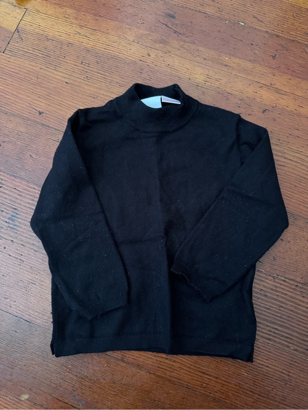 Black Mock Neck toddler Sweater